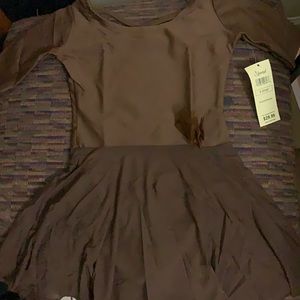 Leveret kids brown Leotard outfit.